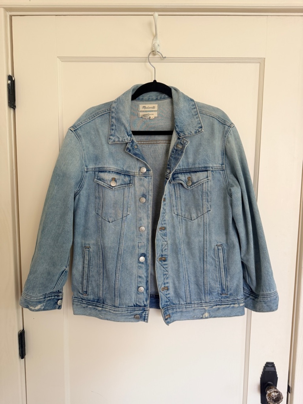 Madewell Light Blue Washed Denim Trucker Jacket